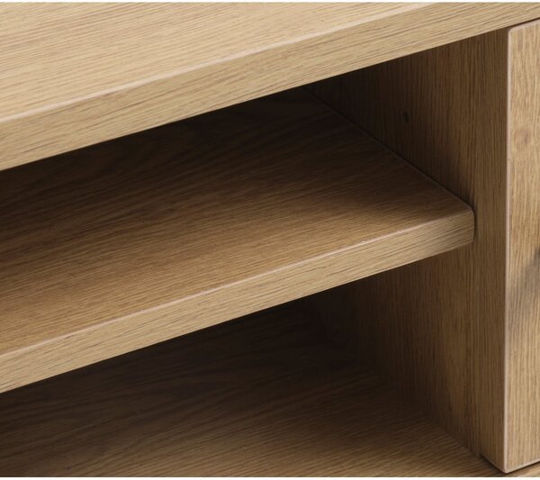 Mobile TV effetto rovere colore naturale 120x43 cm Pensacola - Unique Furniture