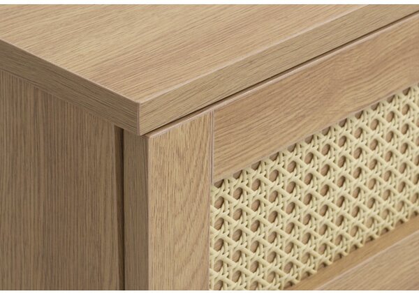 Mobile TV effetto rovere colore naturale 120x43 cm Pensacola - Unique Furniture