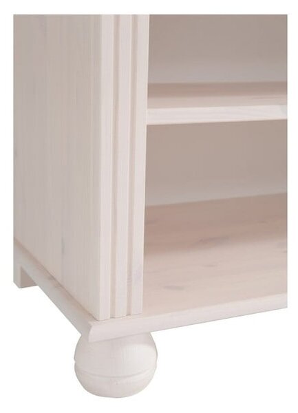 Libreria bianca in legno di pino 70x181 cm Ella - Støraa