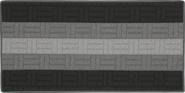 NBrand Tappeto per cucina in polipropilene 50x80 cm 4 Pz Grigio - Mia