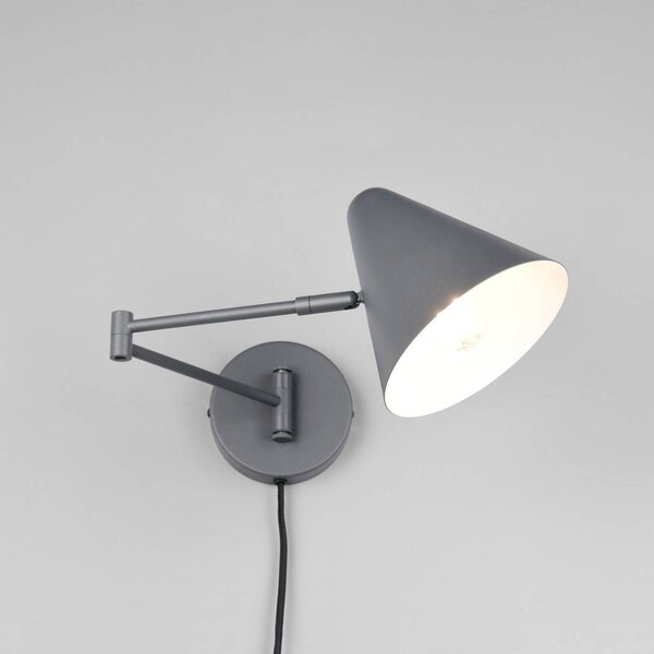 Trio Lighting Applique da parete Cosima, Nero, Soggiorno / Sala da pranzo, Metallo, Moderno, Applique