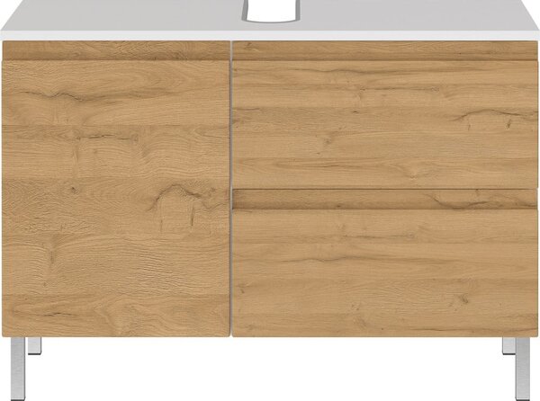 Mobile bianco sotto il lavabo in rovere 80x56 cm Torrance - Germania