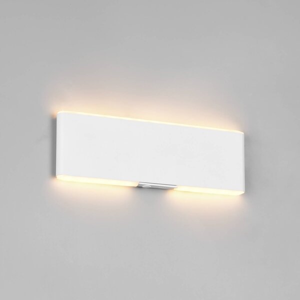 Trio Lighting Applique da parete a LED Conchita, dimmerabile, Bianco / Opale, Soggiorno / Sala da pranzo, Metallo, Moderno, Applique a LED