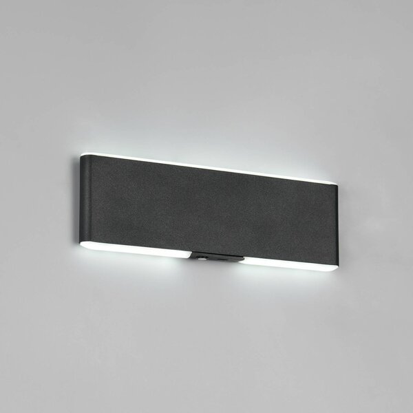 Trio Lighting Applique da parete a LED Conchita, dimmerabile, Nero, Soggiorno / Sala da pranzo, Metallo, Moderno, Applique a LED