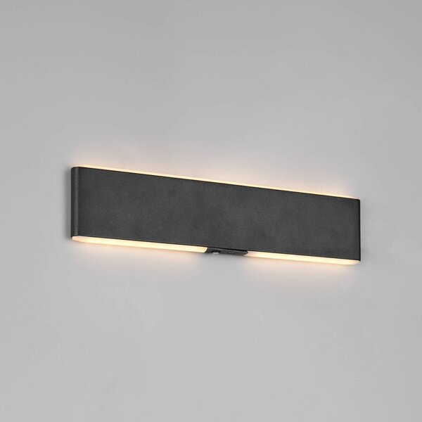 Trio Lighting Applique da parete a LED Conchita, dimmerabile, Nero, Soggiorno / Sala da pranzo, Metallo, Moderno, Applique a LED