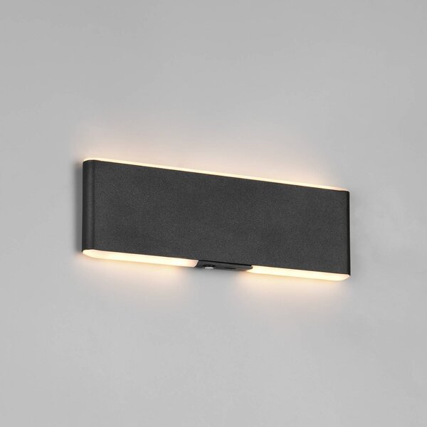 Trio Lighting Applique da parete a LED Conchita, dimmerabile, Nero, Soggiorno / Sala da pranzo, Metallo, Moderno, Applique a LED