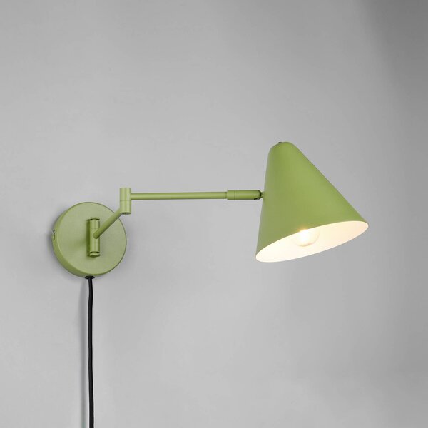 Trio Lighting Applique da parete Cosima, Verde, Soggiorno / Sala da pranzo, Metallo, Moderno, Applique