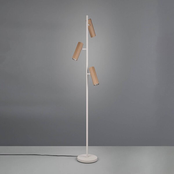 Trio Lighting Lampada da terra Soka, Marrone / Ruggine, Soggiorno / Sala da pranzo, Metallo, Moderno, Lampada da terra