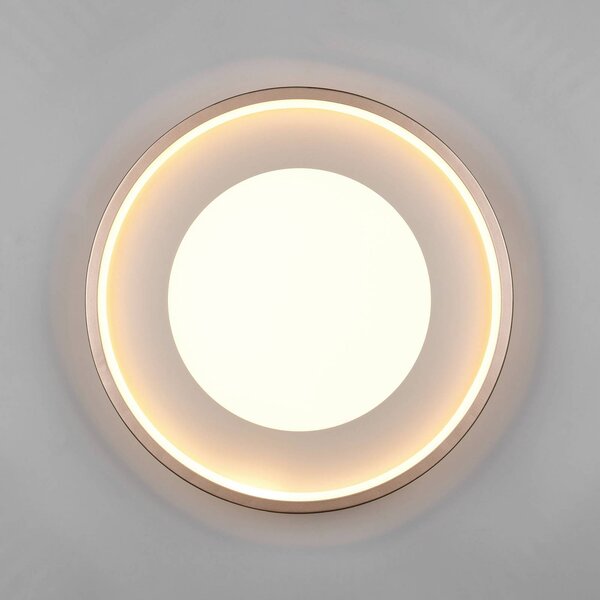 Trio Lighting Plafoniera a LED Solea, Marrone / Ruggine, Soggiorno / Sala da pranzo, Plastica, Moderno, Plafoniera LED