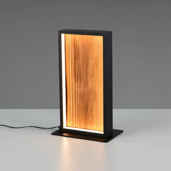 Trio Lighting Lampada da tavolo Kalea, dimmerabile, Legno chiaro, Soggiorno / Sala da pranzo, Legno, Lampada da tavolo