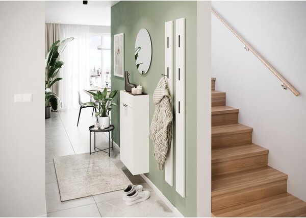 Armadietto bianco con effetto rovere 56x97x22 cm Ameca – Germania