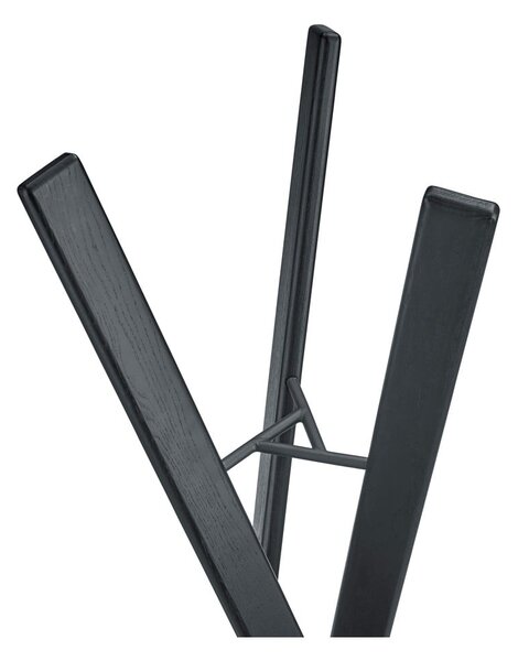 Appendiabiti nero in rovere massiccio 62x176 cm Rakku – Blomus