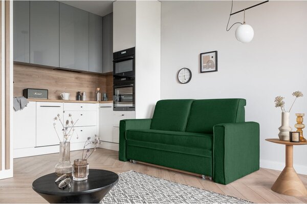 Divano letto verde scuro 168 cm Lucky Lucy - Miuform