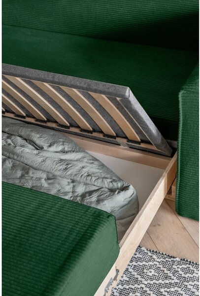 Divano letto verde scuro 168 cm Lucky Lucy - Miuform