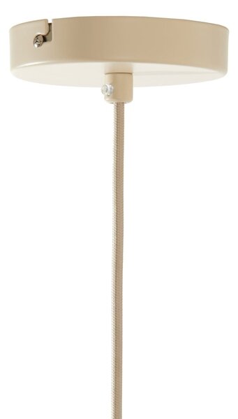 Lampadario beige con paralume in tessuto ø 50 cm Elati - Light & Living