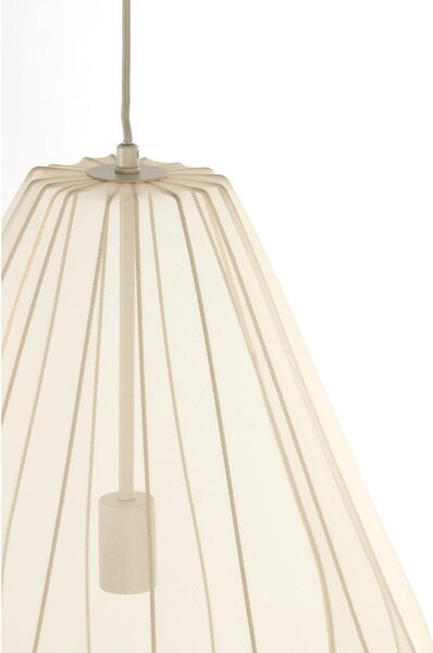 Lampadario beige con paralume in tessuto ø 50 cm Itela - Light & Living