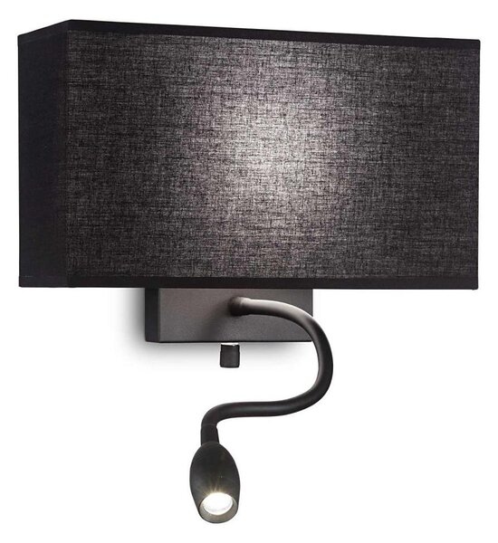 Ideal Lux - Lampada LED flessibile HOTEL 1xE27/60W/230V + LED/1,5W/230V