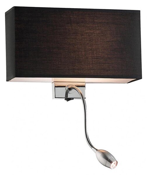Ideal Lux - Lampada da parete flessibile HOTEL LED 1xE27/60W + LED/1,5W/230V