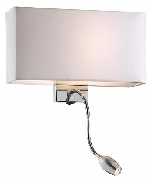 Ideal Lux - Lampada da parete flessibile HOTEL LED 1xE27/60W + LED/1,5W/230V