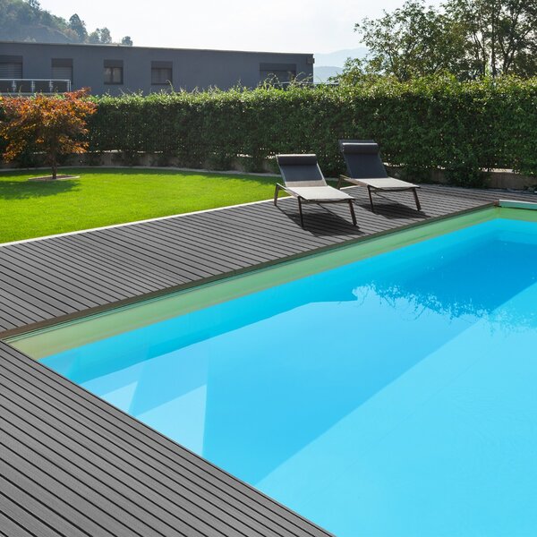 Costway Pavimentazione della barca in eva foam decking antiscivolo autoadesivo, Tappetino per barche yacht Grigio
