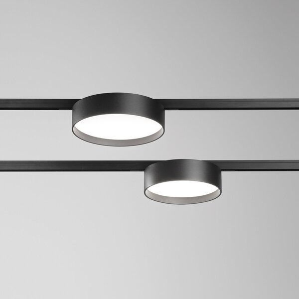 Plafoniera Collezione DEVA LED 15W Luce Naturale 4000K Nero Ideal Lux