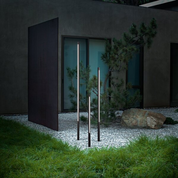 Lampada Da Terra Jedi Luce Naturale 7W IP65 Finitura Nera Ideal Lux