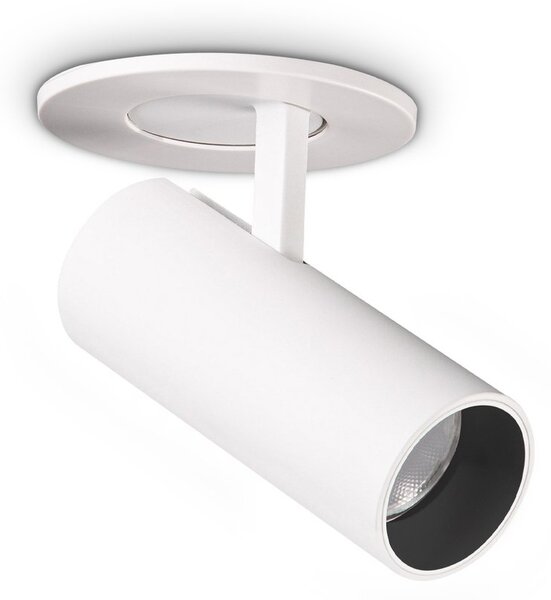 Plafoniera Nova LED 6W Luce Calda 3000K Bianco Finitura Vetro Metallo Ideal Lux