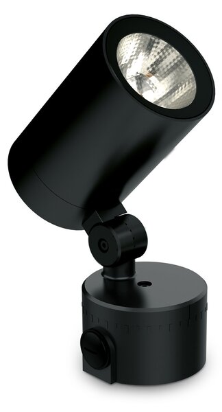 Plafoniera O-ZONE LED 19W Luce Calda 3000K Finitura Nera IP66 Ideal Lux