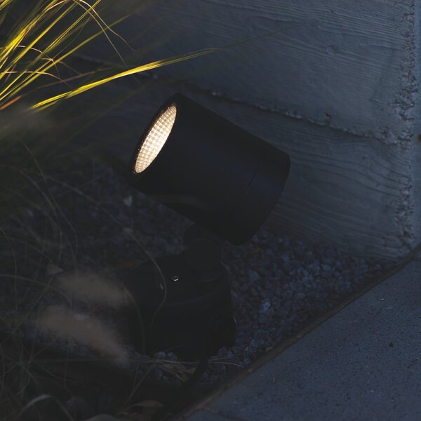 Plafoniera O-ZONE LED 19W Luce Calda 3000K Finitura Nera IP66 Ideal Lux