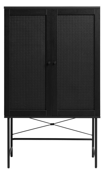 Mobile nero in rovere 80x135 cm Pensacola - Unique Furniture