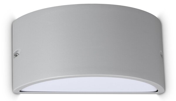 Applique REX-2 E27 Grigio IP44 Dimmerabile Alluminio Ideal Lux