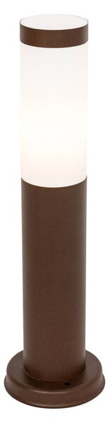 Lampione da esterno marrone ruggine con opalino 45 cm IP44 - Rox