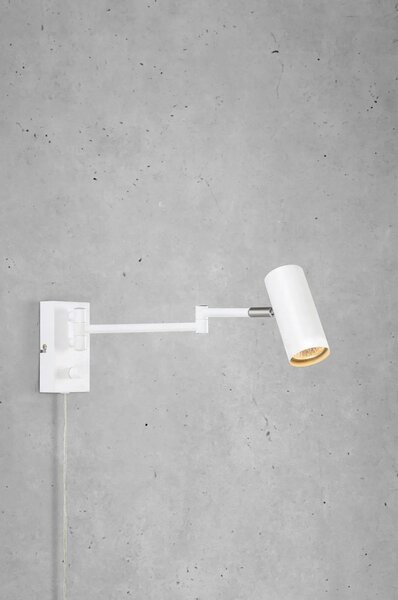 Lampada da parete in metallo bianco Torino - Markslöjd