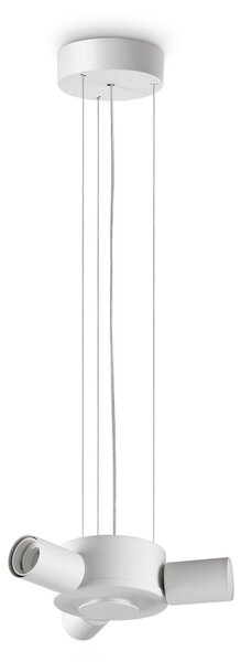 Lampada da Soffitto Set Ideal Lux 3 luci E27 Finitura Bianca IP20 Dimmerabile