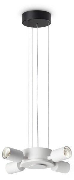 Lampadario Collezione SET 4 Luci E27 Nero Dimmerabile Ideal Lux