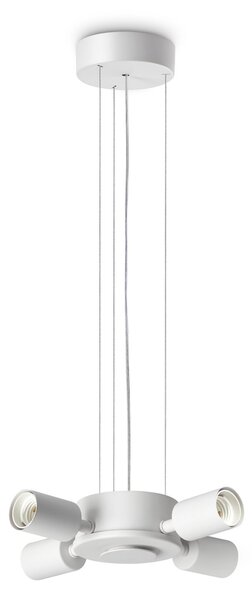Plafoniera Collezione SET 4 luci E27 Bianco Ideal Lux