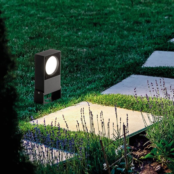Lampada da Parete Collezione SIRIO IP65 Finitura Grigia Metal/Vetro Ideal Lux