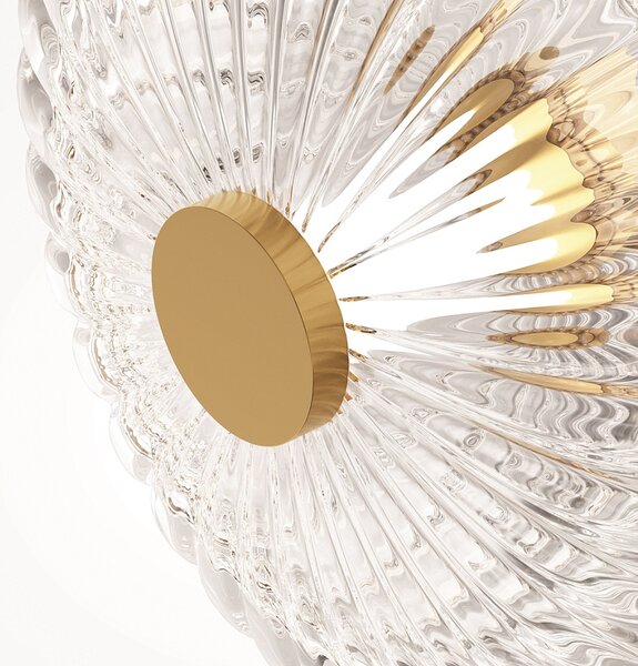 Applique Moderna Amulet Metallo Oro Led Integrato 19W Ip20
