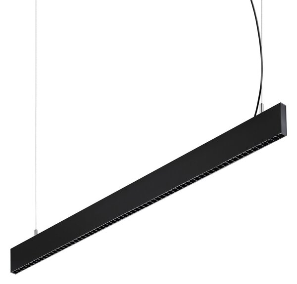 Lampada da soffitto Steel LED 30W luce calda 3000K nero Ideal Lux