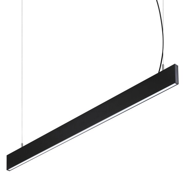 Lampada a soffitto STEEL LED 29W luce calda 3000K nero Ideal Lux