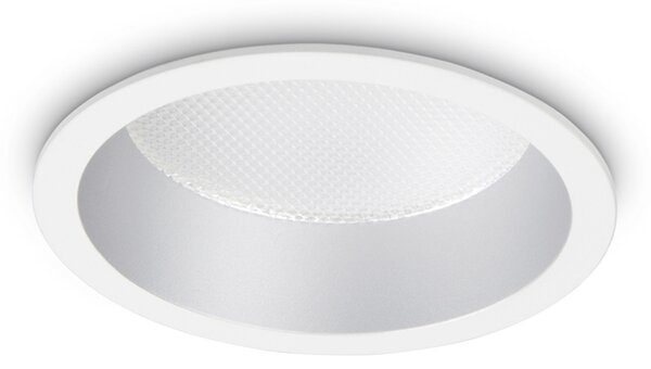 Faretto da incasso Deep Alluminio Bianco Led 10W 3000K Luce Calda