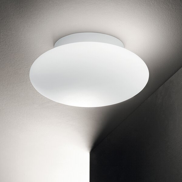 Plafoniera Moderna Bubble Alluminio-Materie Plastiche Bianco 1 Luce E27