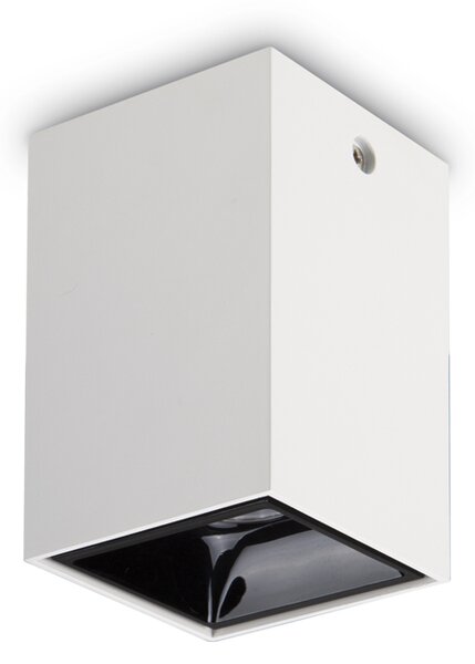 Plafoniera Moderna Nitro Square Alluminio Bianco Led 15W 3000K Luce Calda