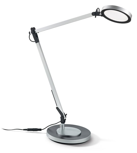 Lampada Da Scrivania Moderna Futura Alluminio-Plastiche Cromo Led 12,5W 4000K