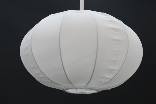 Lampadario a sospensione tessile NORDLUX Aeron, Variante: Ø 400 x 300 mm, E27, bianco, beige