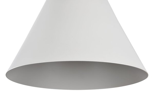 Sospensione Minimal Bicones Metallo Legno Bianco Oro 1 Luce