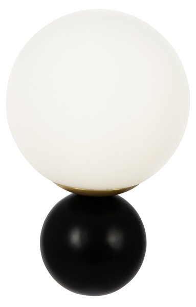 Applique Contemporanea Nostalgia Metallo Oro Opaco 1 Luce Diffusore Bianco