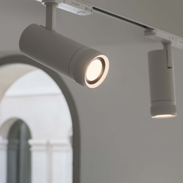 Proiettore Cilindrico Dali Eos Alluminio-Plastiche Bianco Led 15W 3000K