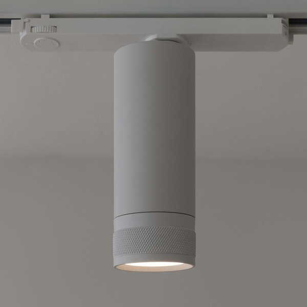 Proiettore Cilindrico Dali Eos Alluminio-Plastiche Bianco Led 15W 3000K