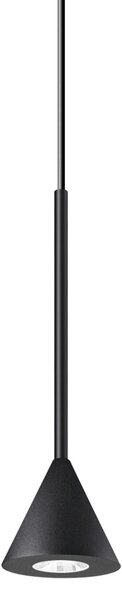 Lampada A Sospensione Contemporanea Archimede Metallo Nero Led 4W 3000K